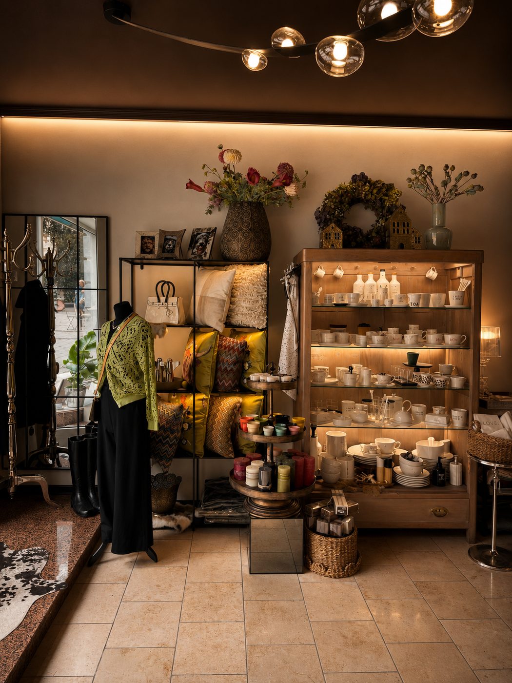 Elisia Design Shop — interiér predajne a dizajnové predmety