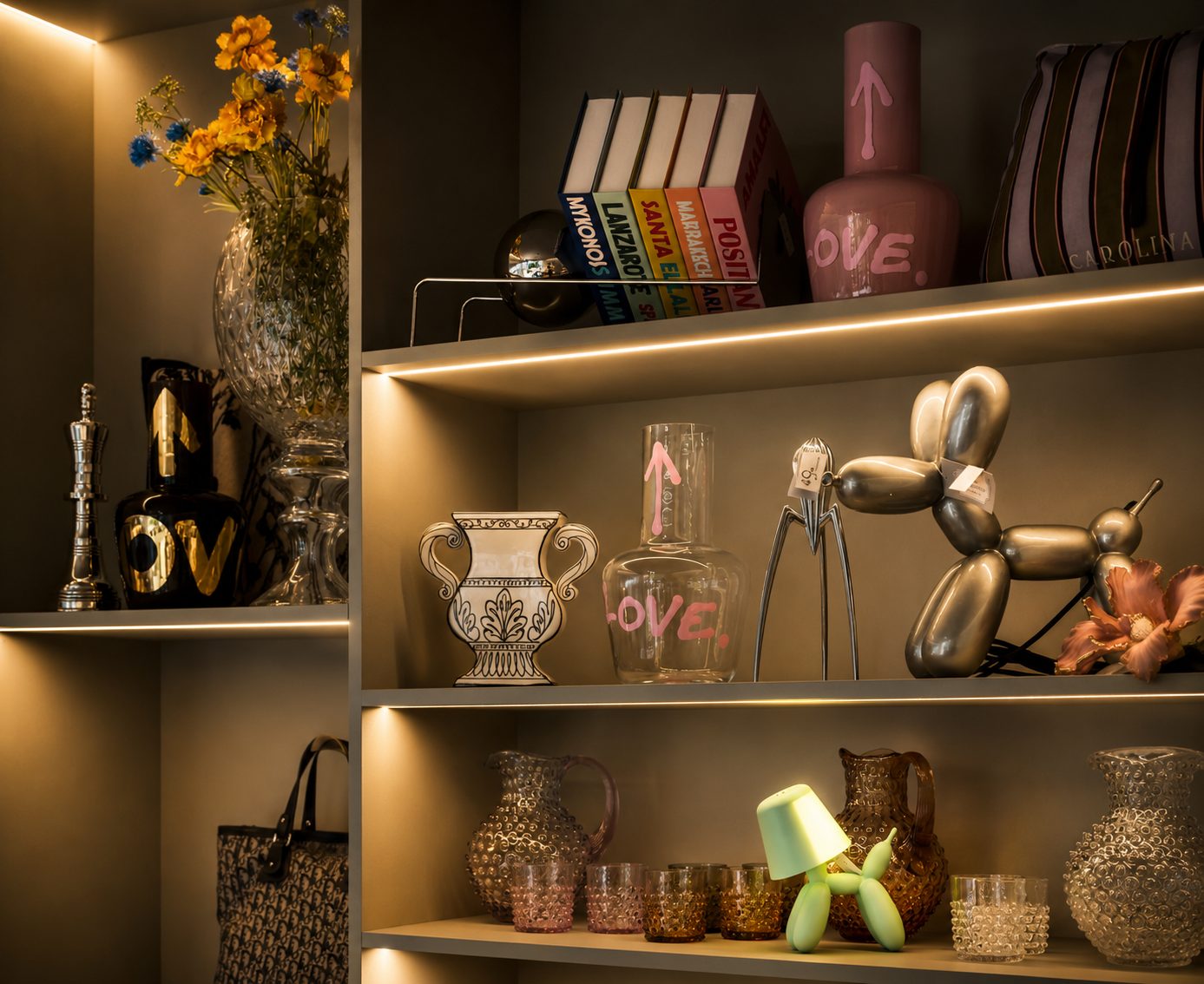 Elisia Design Shop — interiér predajne a dizajnové predmety